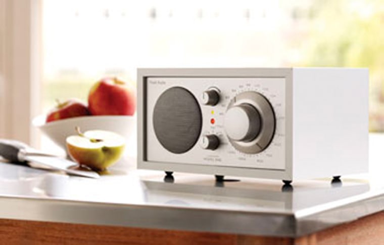 Tivoli's Model One AM/FM receiver looks great in any kitchen setting.